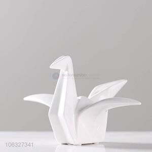 Unique Design Home Decoration Bisque White Ceramic Flower Vase