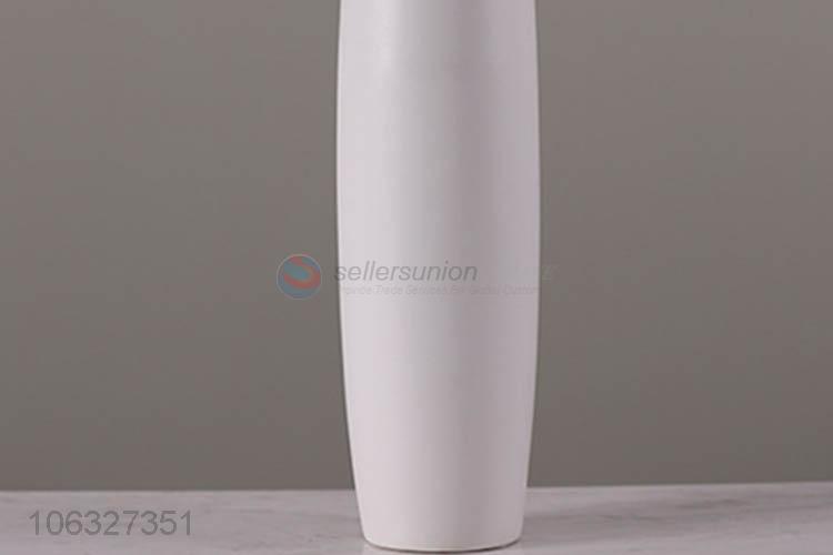 Factory Sell White Color Matte Ceramic Porcelain Home Decor Flower Vase