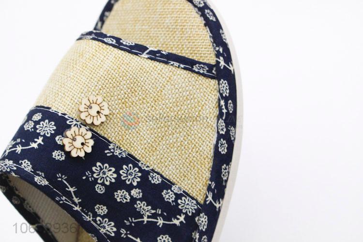 High Quality Comfortable Linen Soft Home Slippers