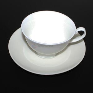 Hot products white ceramic cup and saucer set