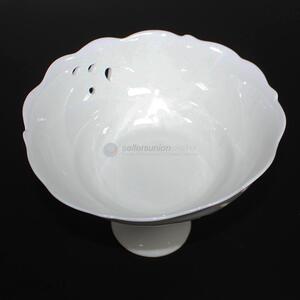 Newly designed household white ceramic fruit plate