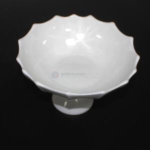 High quality popular white ceramic fruit plate