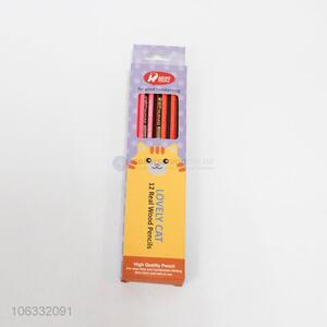 Good Sale 12 Pieces Real Wood Pencil