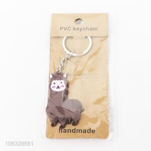 Wholesale lovely cartoon animal keyring pvc key chain