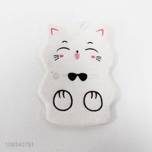 Top sale lovely cat shaped terry cloth baby bath gloves