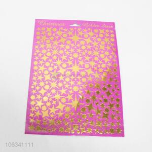 Wholesale Christmas decoration golden star paper stickers