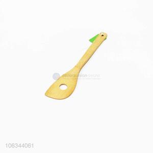 kitchen Utensils Long Handle Natural Bamboo Shovel Leakage Spatula