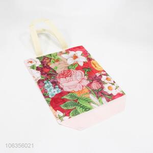 Newest Flower Pattern Non-Woven Shopping Bag