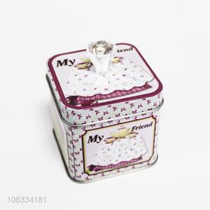 Suitable price fancy pattern iron cans storage cans