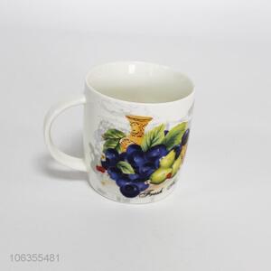 Customized Fruit Pattern Ceramic Coffee Mug Ceramic Cup