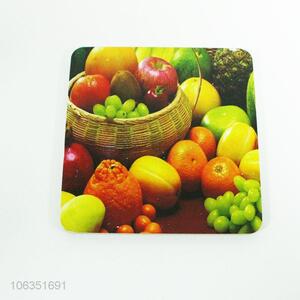 Factory sell fruit pattern colored square placemat