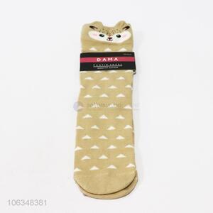 Hot sales cute bunny pattern girls polyester socks
