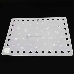Factory directly supply restaurant supplies pierced pvc placemat