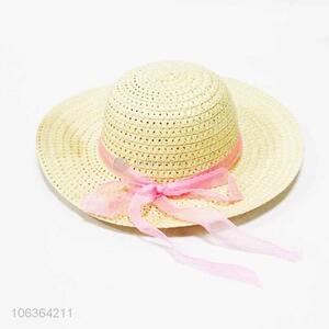 Wholesale ladies outdoor straw sun hat with band