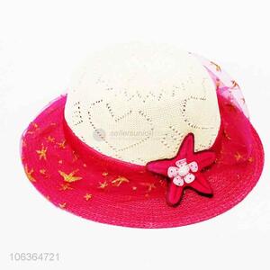 New style popular girl sun hat with star embellishment