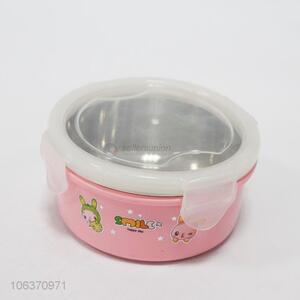 Wholesale round stainless steel inner lunch box for children
