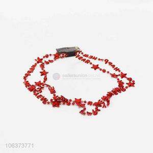 Wholesale new year decoration red letter bead chain