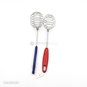 New style kitchen utensils stainless steel spiral mixer egg whisk