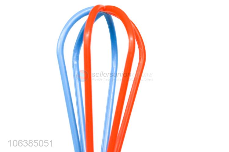 Suitable price kitchen supplies colorful plastic egg beater egg whisk