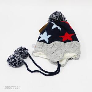 Fashion Star Pattern Knitted Hat Warm Cap