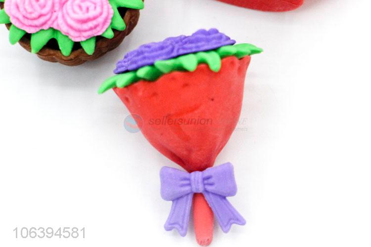 Good quality creative cartoon erasers best gift for kids