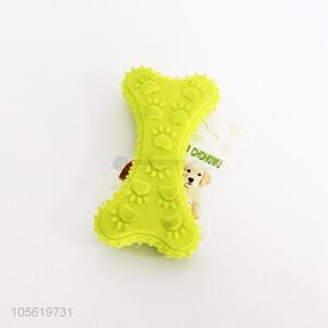 Unique design food grade rubber bone pet toy