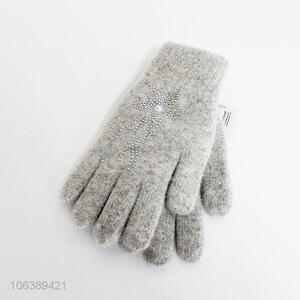 China factory soft women sheep wool gloves