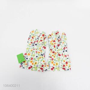 Top selling beautiful flower printed anti-slip oven mitts