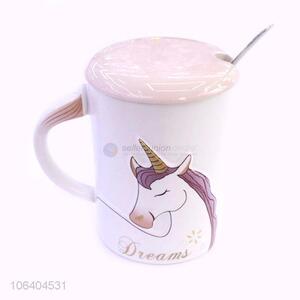Best Selling Unicorn Pattern Ceramic Water Cup