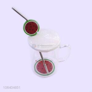 Wholesale Transparent Water Cup With Lid And Straw