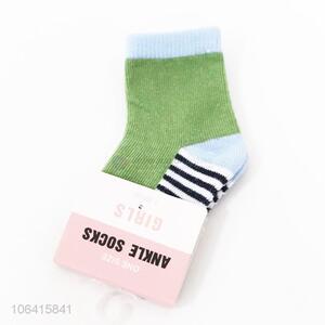 Suitable price premium young girls cotton ankle socks for sale