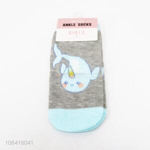 Lovely kids girls dolphin pattern ankle socks
