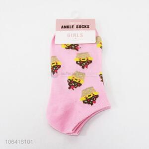 Newest kids girls cupcake pattern summer ankle socks
