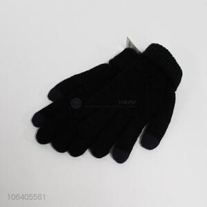 Cheap Wholesale Custom Acrylic Winter Warm Knitted Glove