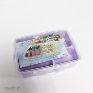 New product three case plastic lunch box preservation box