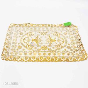 Best Sale Household PVC Placemat Gold Table Mat