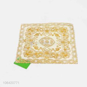 Good quality wholesale square pvc gold placemat