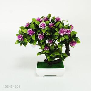 Hot sale home decorative artificial plant bonsai with pot
