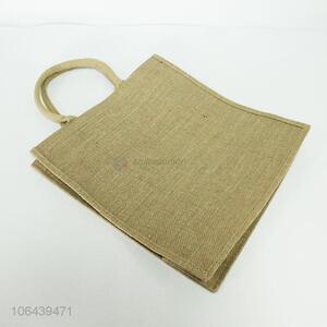 New arrival yellow portable  linen bag environmental protection bag