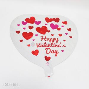 Popular <em>valentine</em> party balloon18'' heart shaped printed aluminum foil balloon