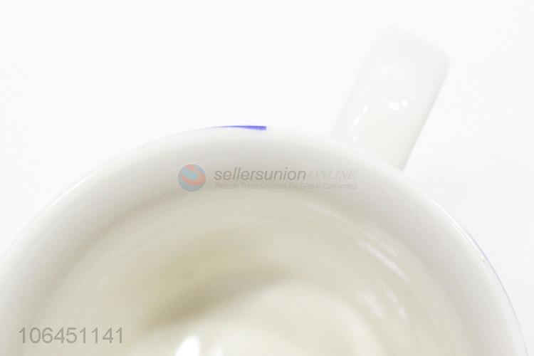 Premium quality heart decal ceramic mug with handle