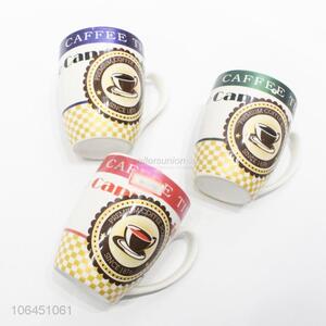Dependable factory coffee cup decal ceramic mug with handle