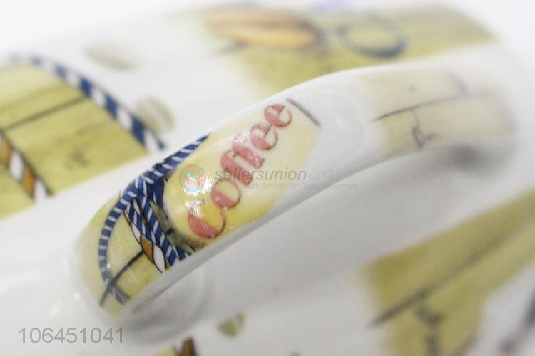 Bulk price coffee bean decal ceramic mug with handle