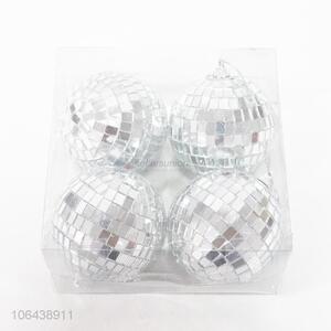 Hot style 8cm decorative ball silver christmas mirror ball