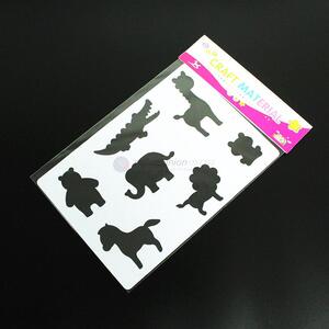 Hot products hollow drawing stencil plastic animal stencil for kids