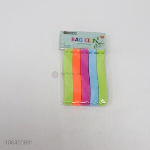 Factory supply cheap 5pcs colorful plastic food sealing clip