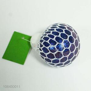 Top selling TPR squishy grape ball stress relief ball with light