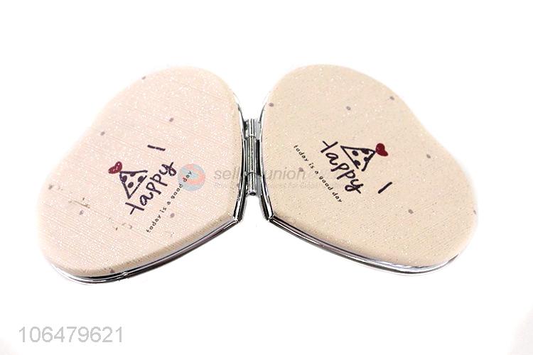 New Style Heart Shape Foldable Makeup Mirror