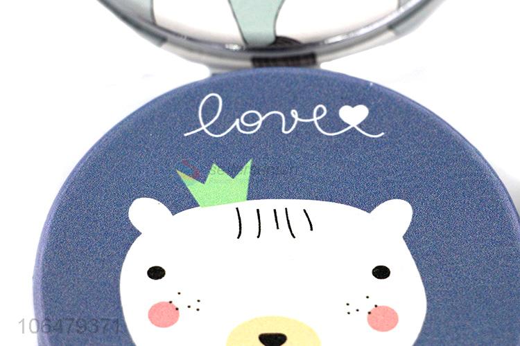 Custom Cartoon Pattern Round Makeup Mirror