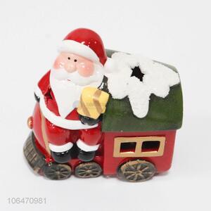 New arrival home decoration <em>Father</em> <em>Christmas</em> ceramic crafts with led light